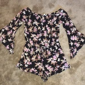 Cotton Candy LA Floral Romper
